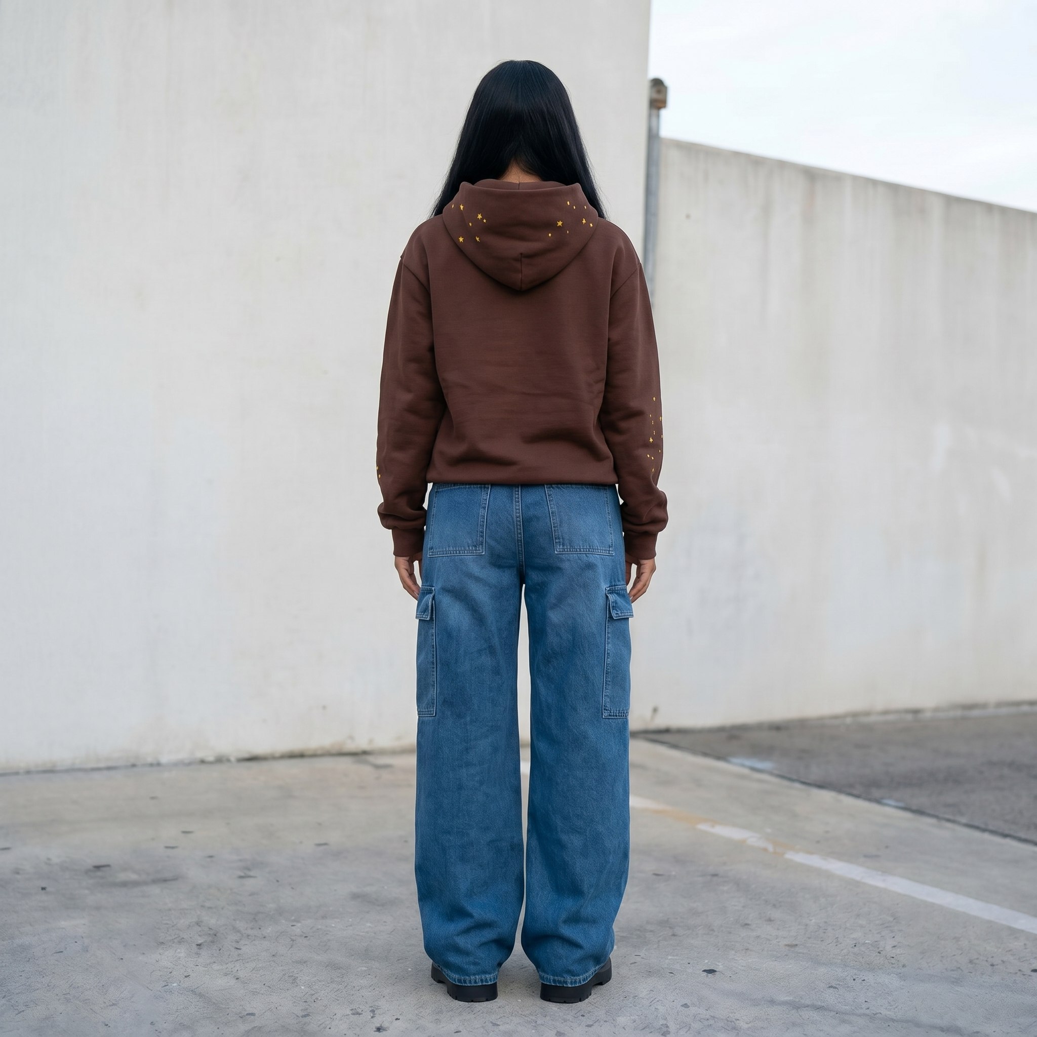 Sp5der Web Hoodie Brown - Spider Hoodie