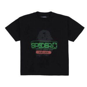 Casual street style with the Oversized Reunion Black Sp5der T-Shirt