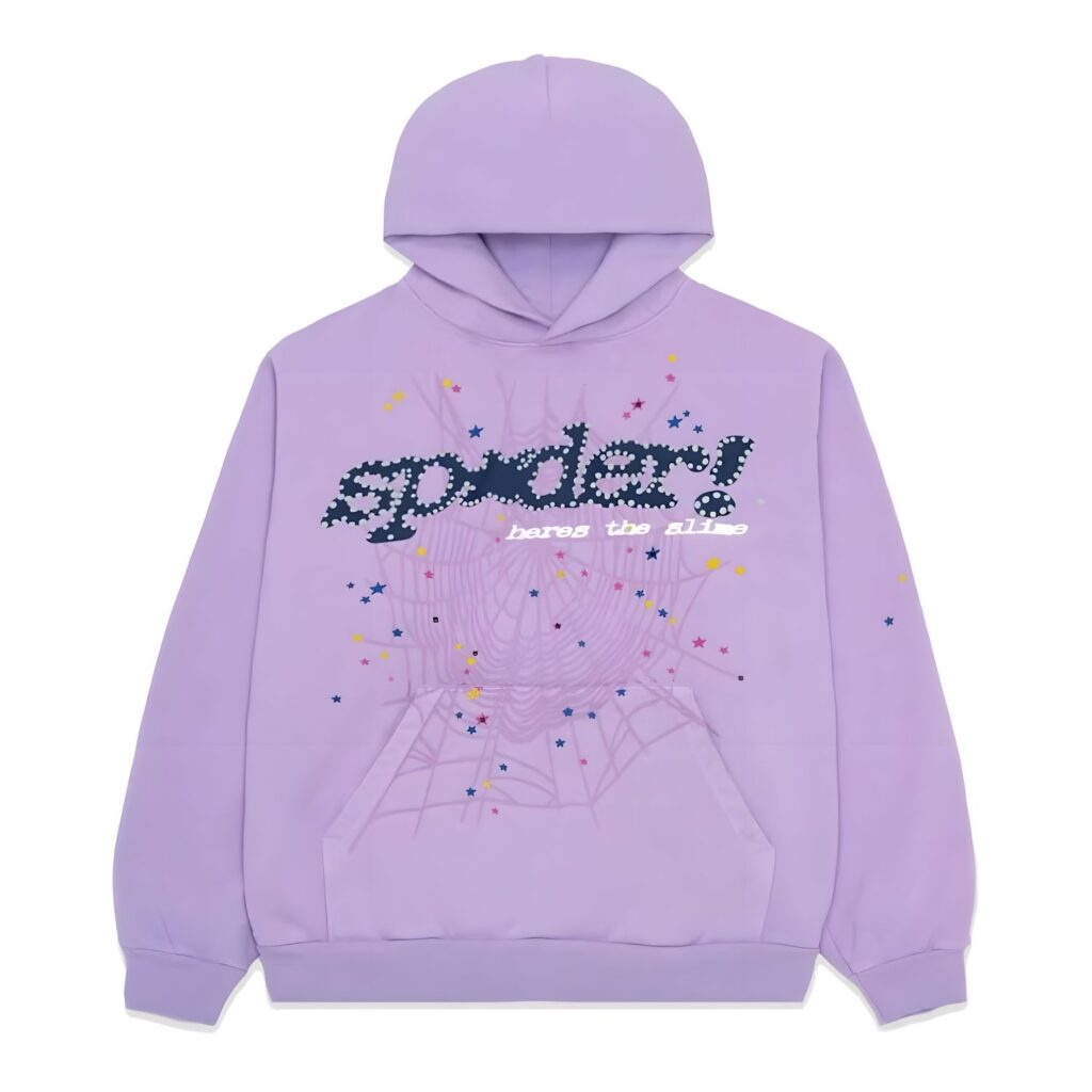 Sp5der Web Hoodie Sky Blue Spider Hoodie