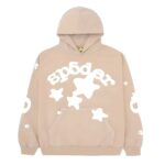 Photo 1 Sp5der Beluga Hoodie Light Brown from the front side