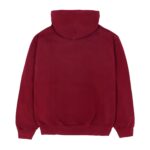 Photo 2 Sp5der Logo Hoodie Maroon from the back side