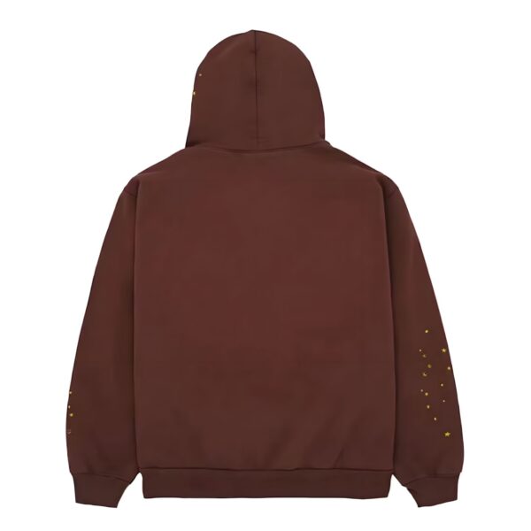 Cool and casual look with Sp5der Web Hoodie Brown