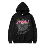 Sp5der P*NK Tracksuit Black the front side -Photo 2