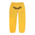 Photo 1 Sp5der worldwide sweatpants with black writing the front side