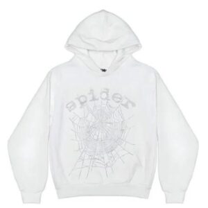 Close-up of the glamorous Spider Worldwide Hoodie with Rhinestones
