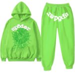 Photo 1 Sp5der Web Tracksuit Slime Green