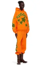 Sp5der Beluga Tracksuit Orange the front side