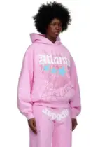 Sp5der Atlanta Tracksuit Pink the front side