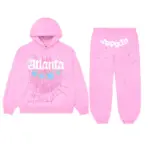 Sp5der Atlanta Tracksuit Pink the front side - Photo 1