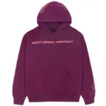 Photo 1 Sp5der Nocturnal Highway Hoodie Dark Purple the front side