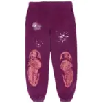 Photo 1 Sp5der Nocturnal Highway Sweatpant Dark Purple the front side