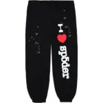 Photo 1 Sp5der Souvenir SP5 Sweatpants Black the front side