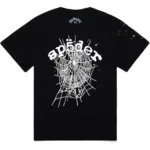 Photo 1 shows Sp5der OG Web V2 Tee Black the front side
