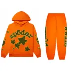 Sp5der Beluga Tracksuit Orange the front side - Photo 1