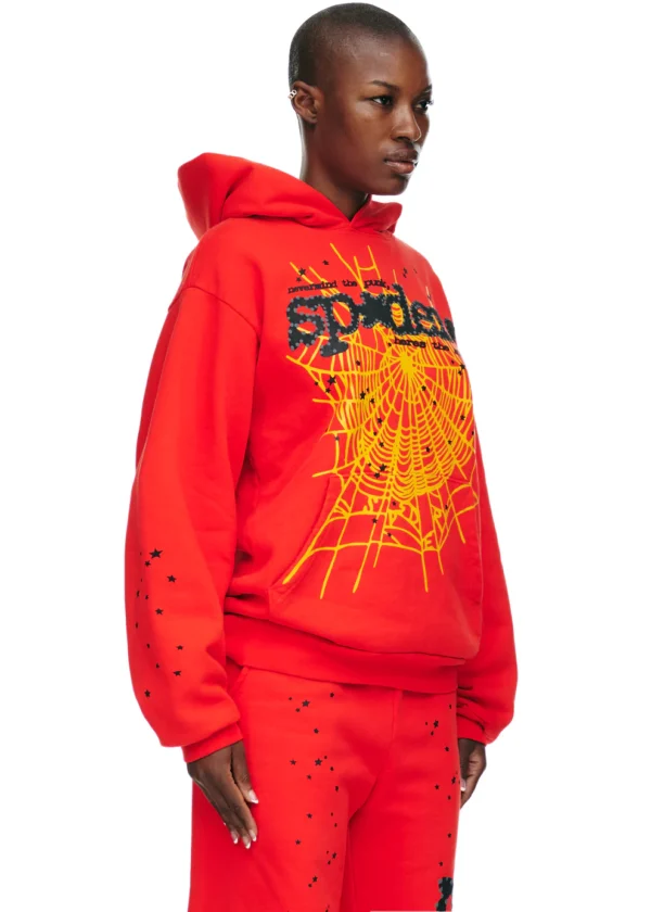 Sp5der P*NK V2 Hoodie Red | spiderhoodie.org
