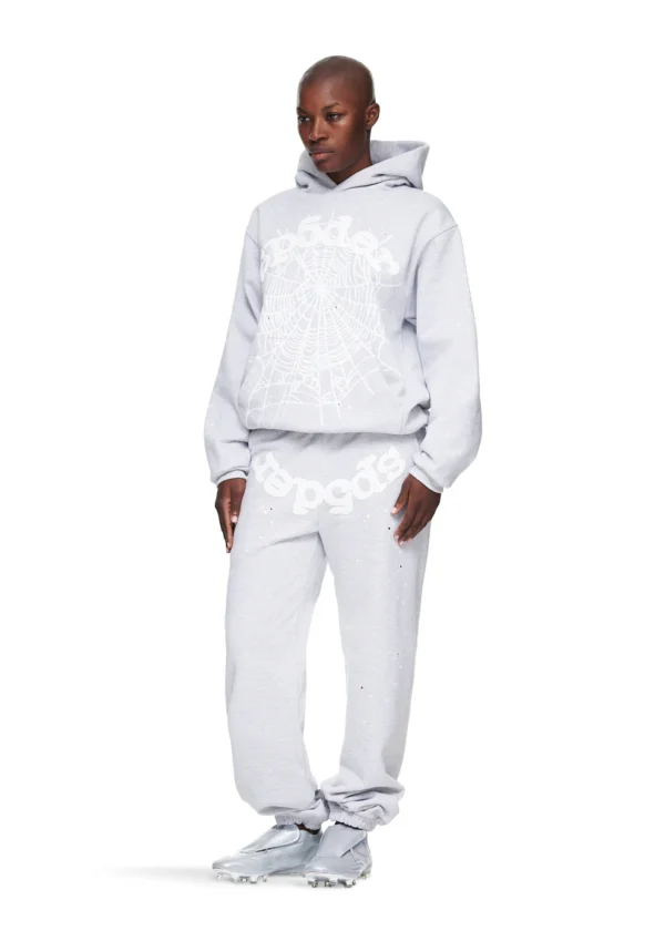 Sp5der OG Web HoodieHeather Grey | spiderhoodie.org