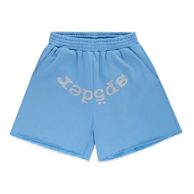 Sp5der-OG-Web-V2-Sweatshort-Dusty-Blue