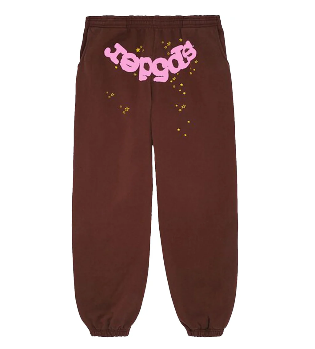 Sp5der Classic Sweatpant Brown (1)