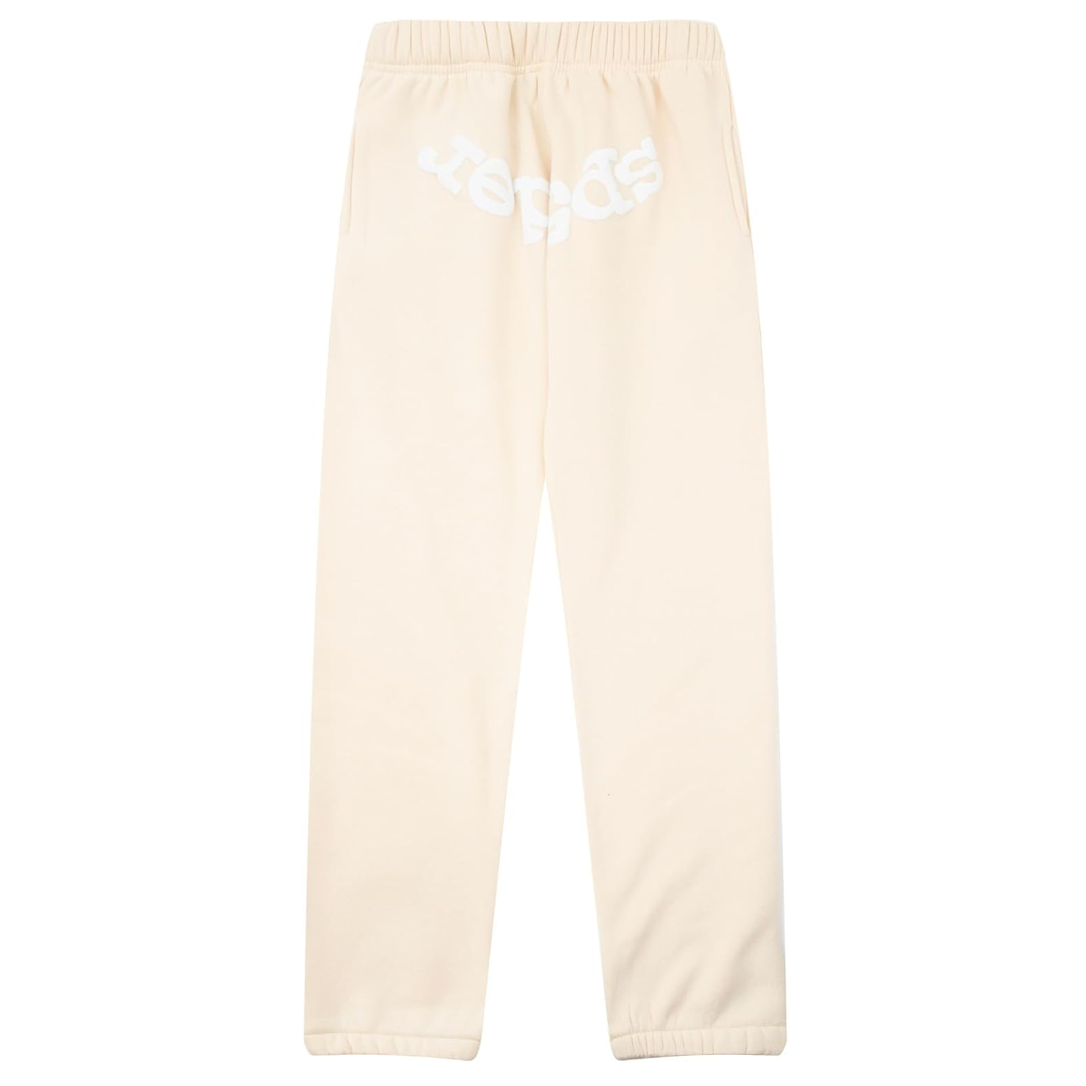 Sp5der Logo Sweatpants Cream