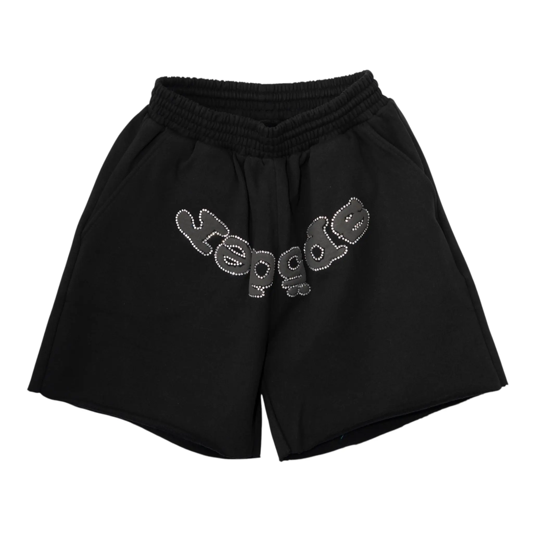 Sp5der OG Web V2 Rhinestone Sweatshorts (1)