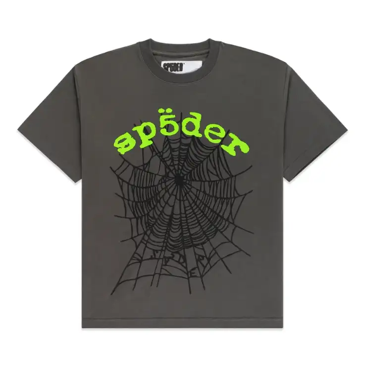 Sp5der OG Web V2 Tee Slate Grey (1)