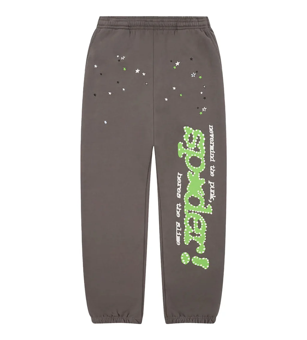 Sp5der Punk V2 Sweatpants Slate Grey (1)