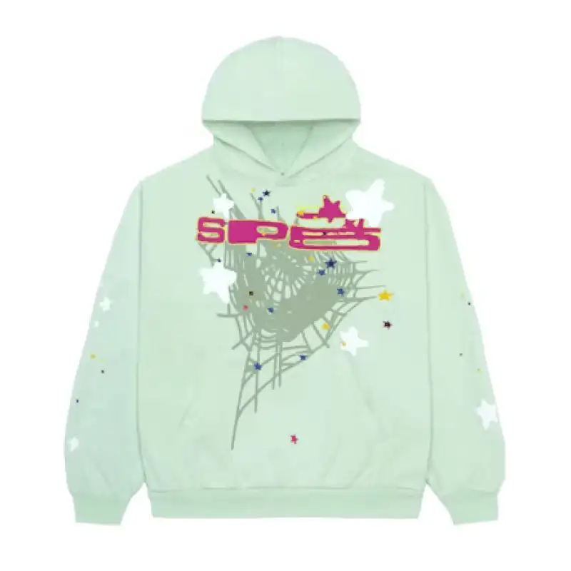 Sp5der SP5 Mint Hoodie (1)