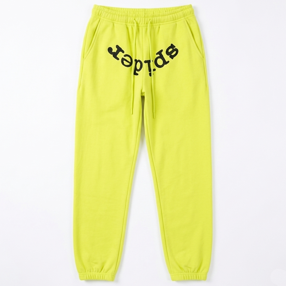 Sp5der Reverse Logo Sweatpant Yellow